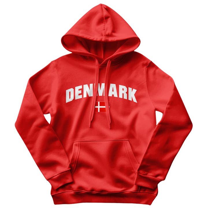 Danmark Flag Hoodie for wholesale by Hybris Production AB