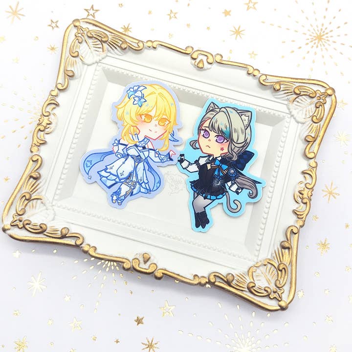 squibblefu - Wholesale Sticker - GenShip Friends: Fontaine Edition | Genshin Impact | Vinyl Stickers2