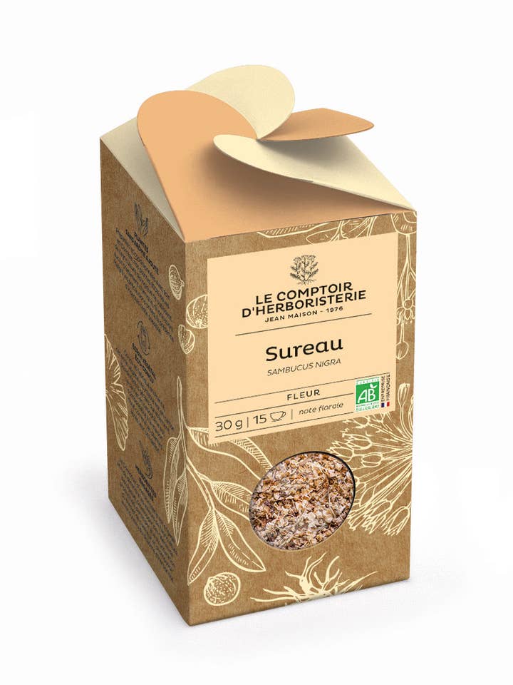 ØKOLOGISK HYLDEBÆR BLOMST INFUSION 30G for engroshandel hos LE COMPTOIR D'HERBORISTERIE