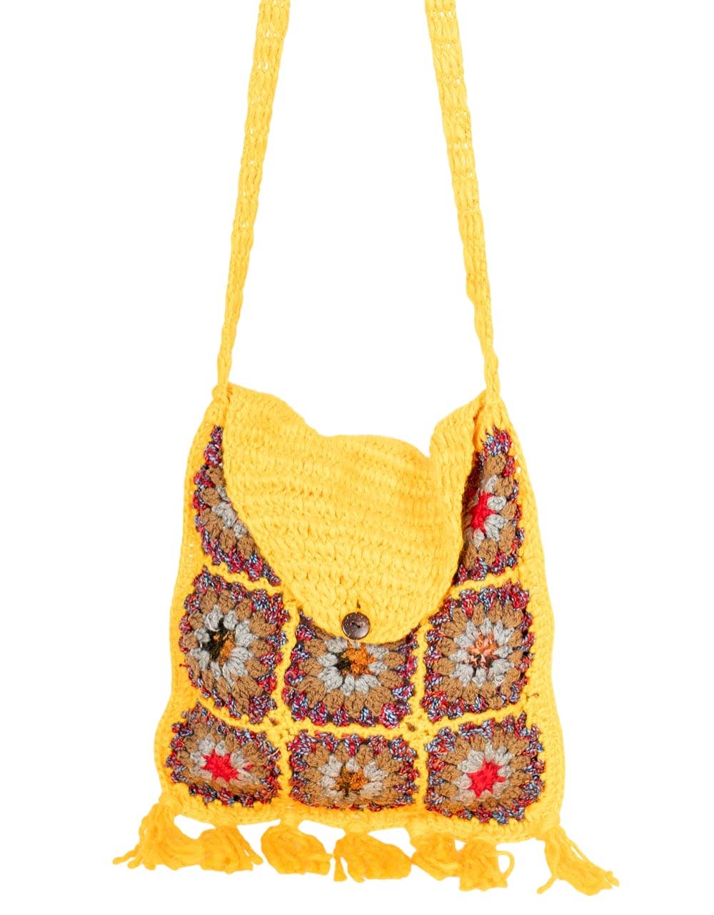 Kimago Look - Wholesale Crossbody Bag - Women's - Handwoven Artisan Crossbody Bag | Boho Bag with Fringe3