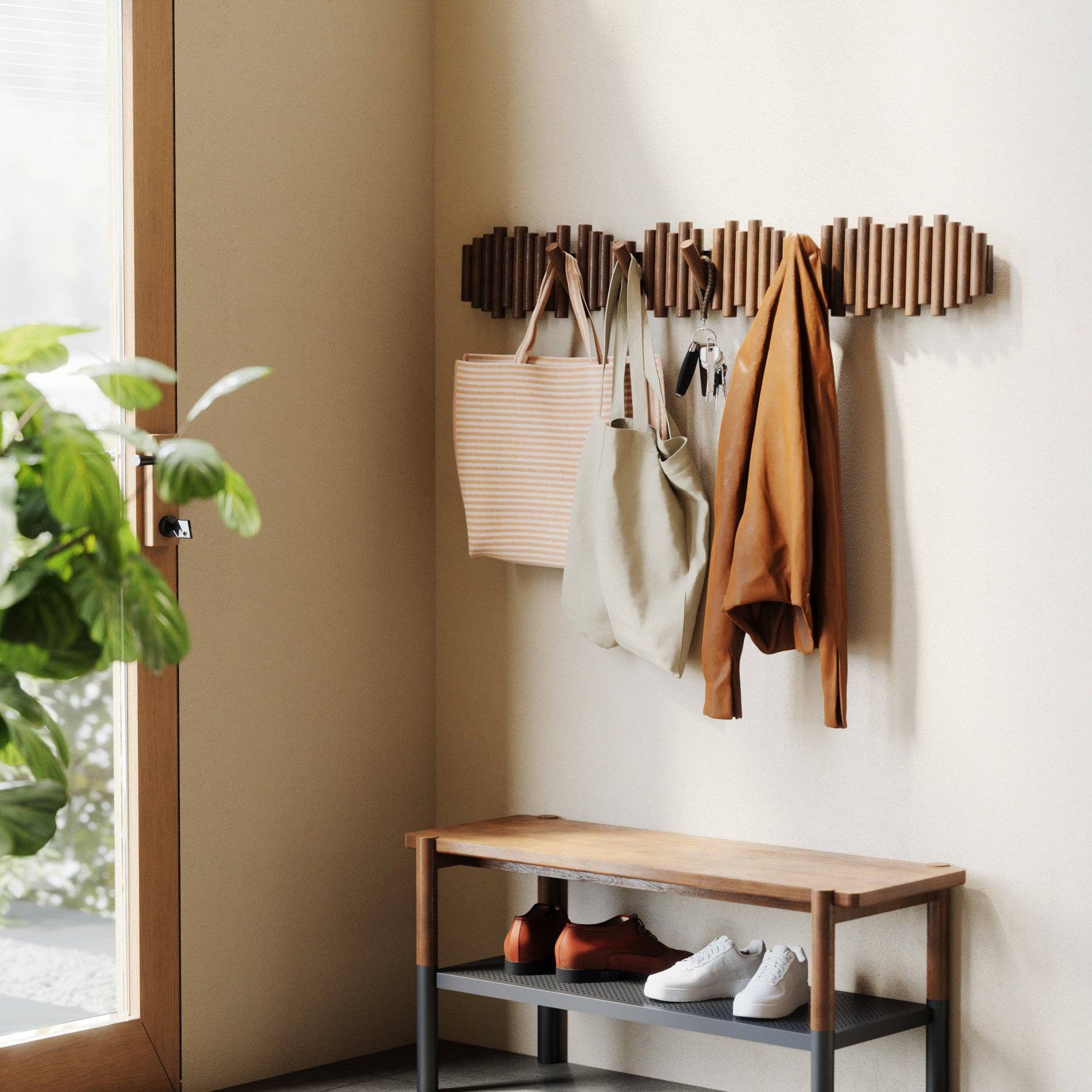 Umbra - Wholesale Wall Hook - Picket Wall-Mounted Coat Rack Rail Hook4