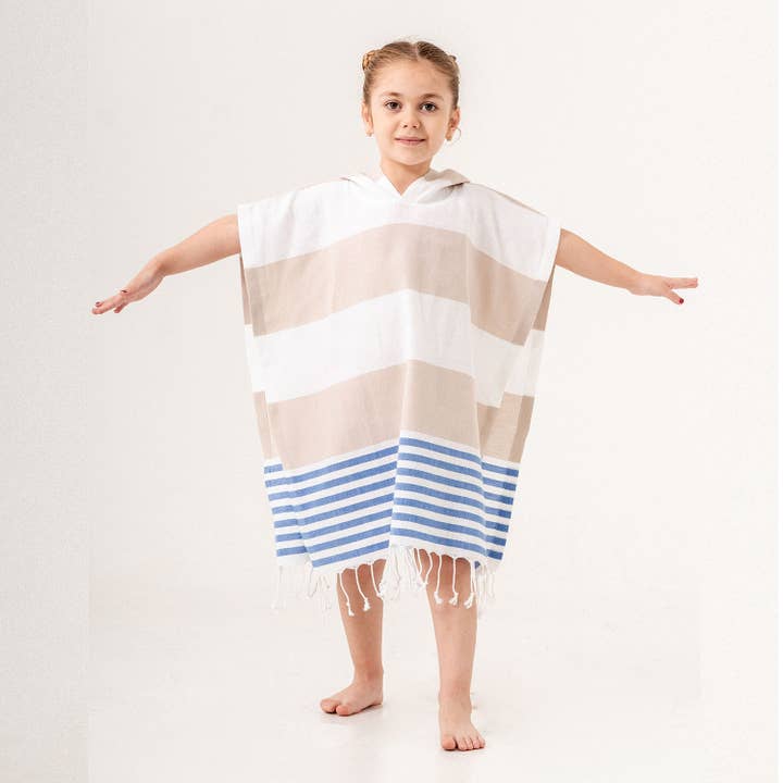 Kikoya - Wholesale Poncho Towel - Kids & Baby - Kid Hooded Poncho Surf Changing Swimming Beach Towel Toddler3