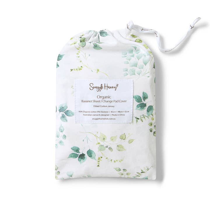 Snuggle Hunny - Wholesale Bassinet – Baby - Eden Organic Bassinet Sheet / Change Pad Cover3