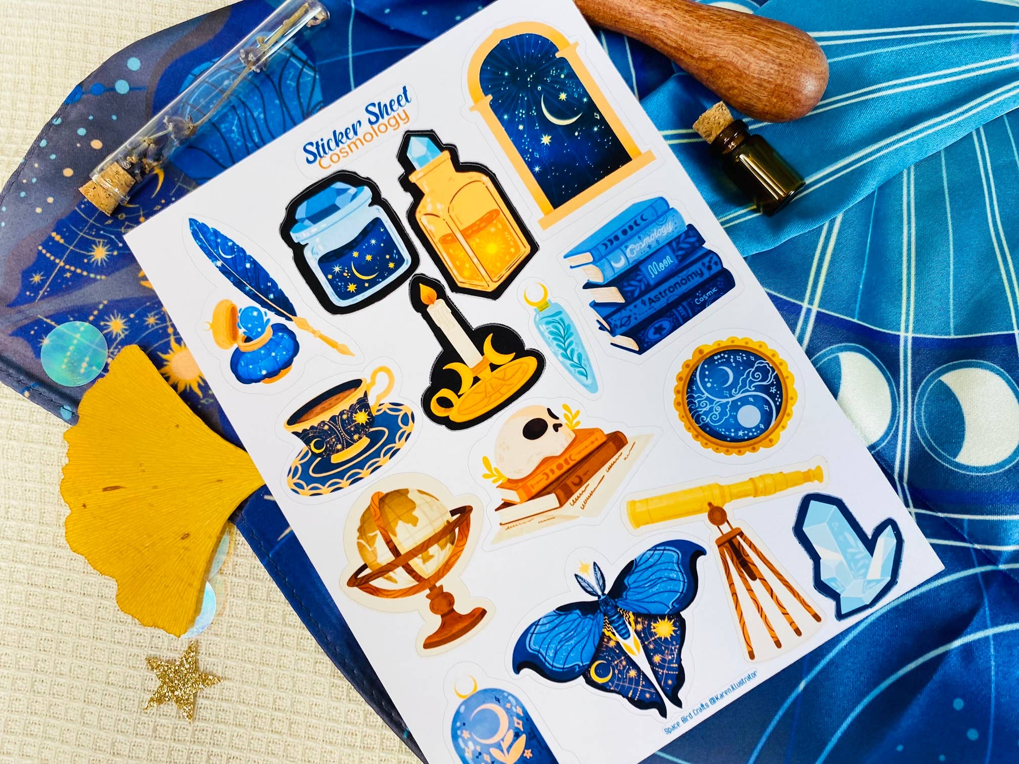 Split Moon Studios - Wholesale Sticker - Cosmology Sticker Sheet - Sticker Sheet - Bullet Journal6