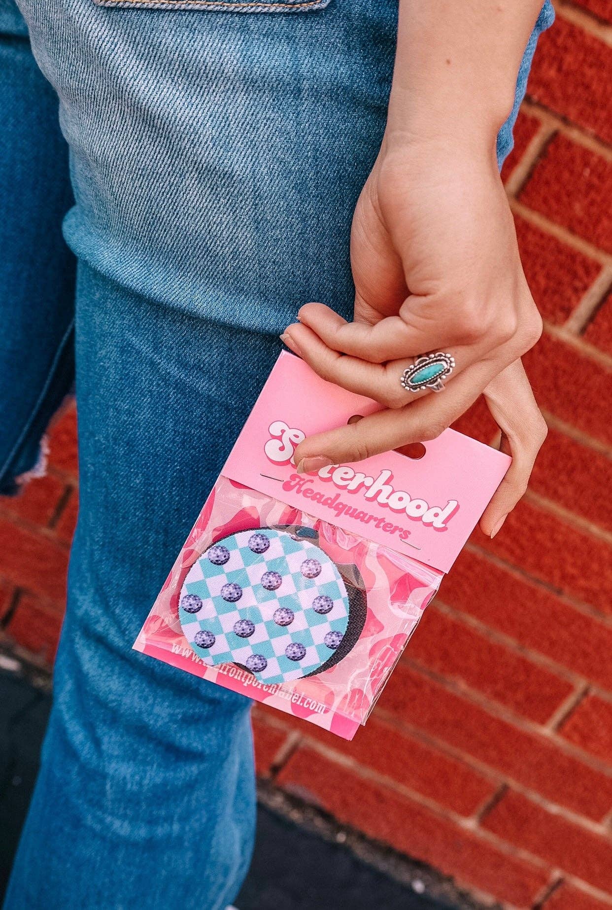 The Front Porch Label - Vendita all'ingrosso Sottobicchiere per auto - Donna - Sottobicchieri Disco Ball Car, confezione da 2