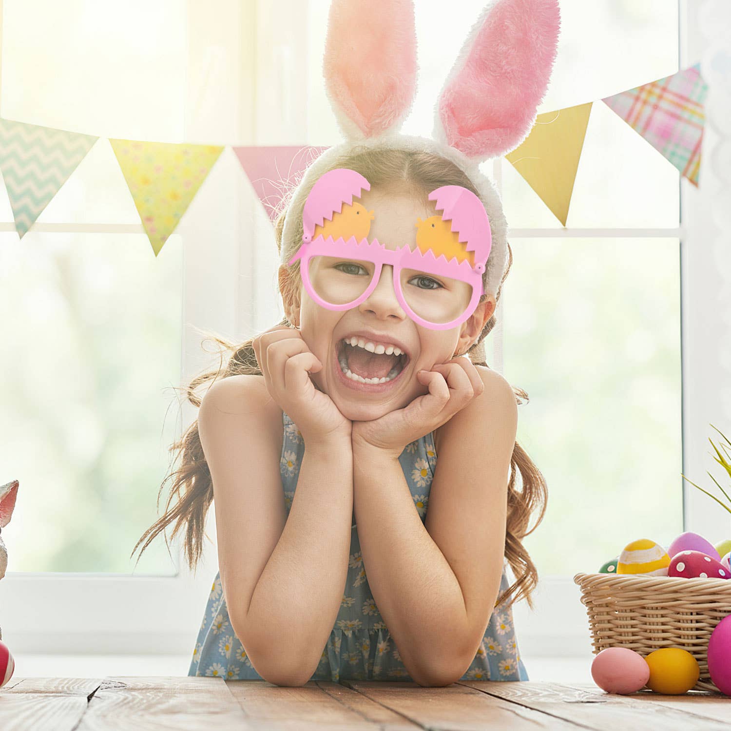 Fun Little Toys - Wholesale Party Favor - Easter Bunny Eyeglasses Frame for Kid Toys(12PCS)4