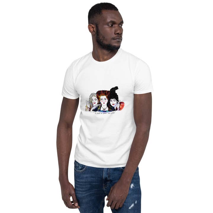 El loco del Pelo Rizo – wholesale Screen printed t-shirt – unisex – Hocus Pocus T-Shirt; Return of the Witches