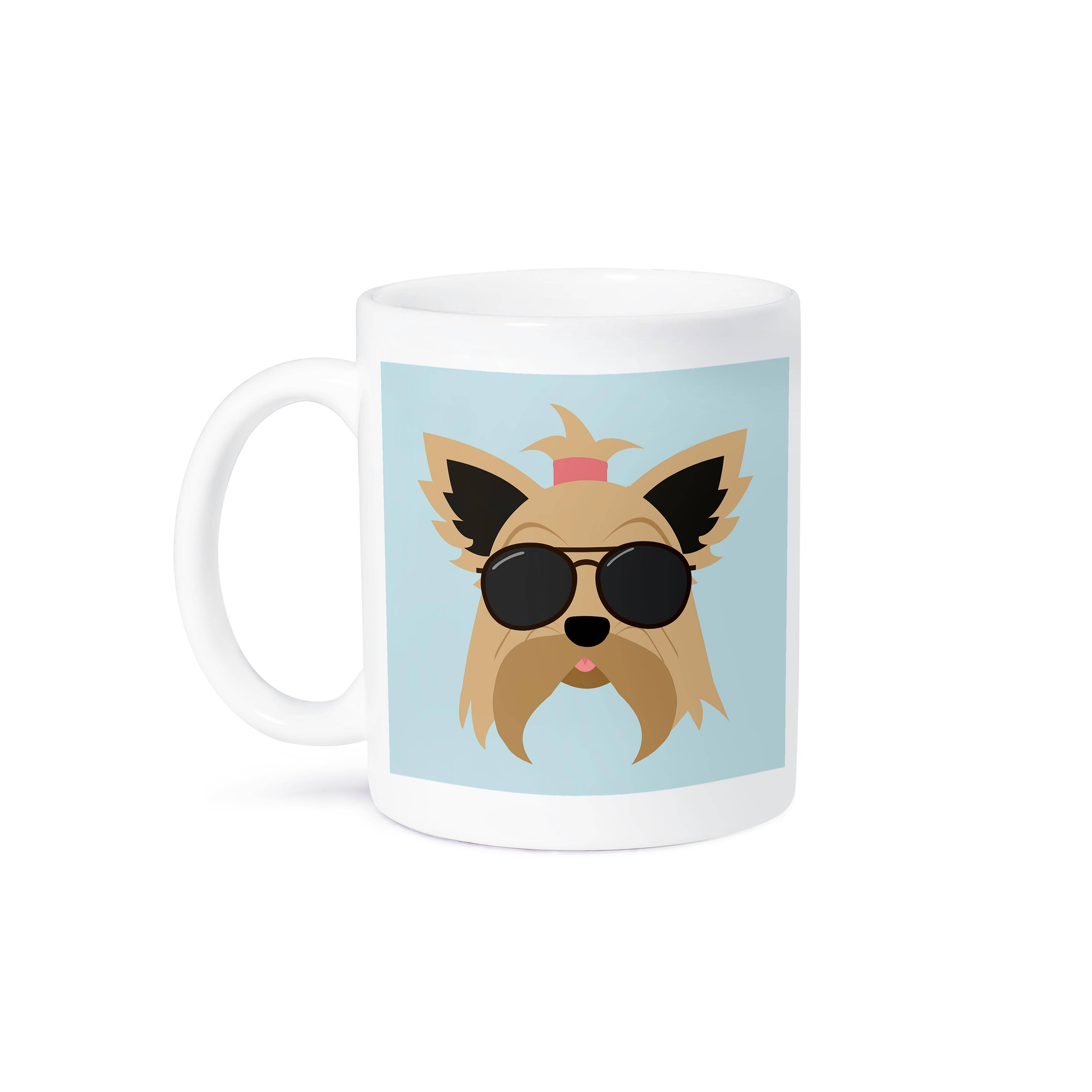 3dRose - Wholesale Coffee Mug - 3dRose, Cool Yorkie Dog with Glasses Yorkshire Terrier, Mug8