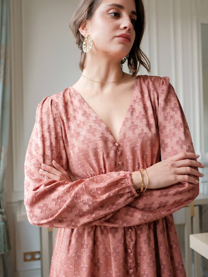 LOVIE & CO - Vente Robe – femme - Robe longue à motifs fleuris6