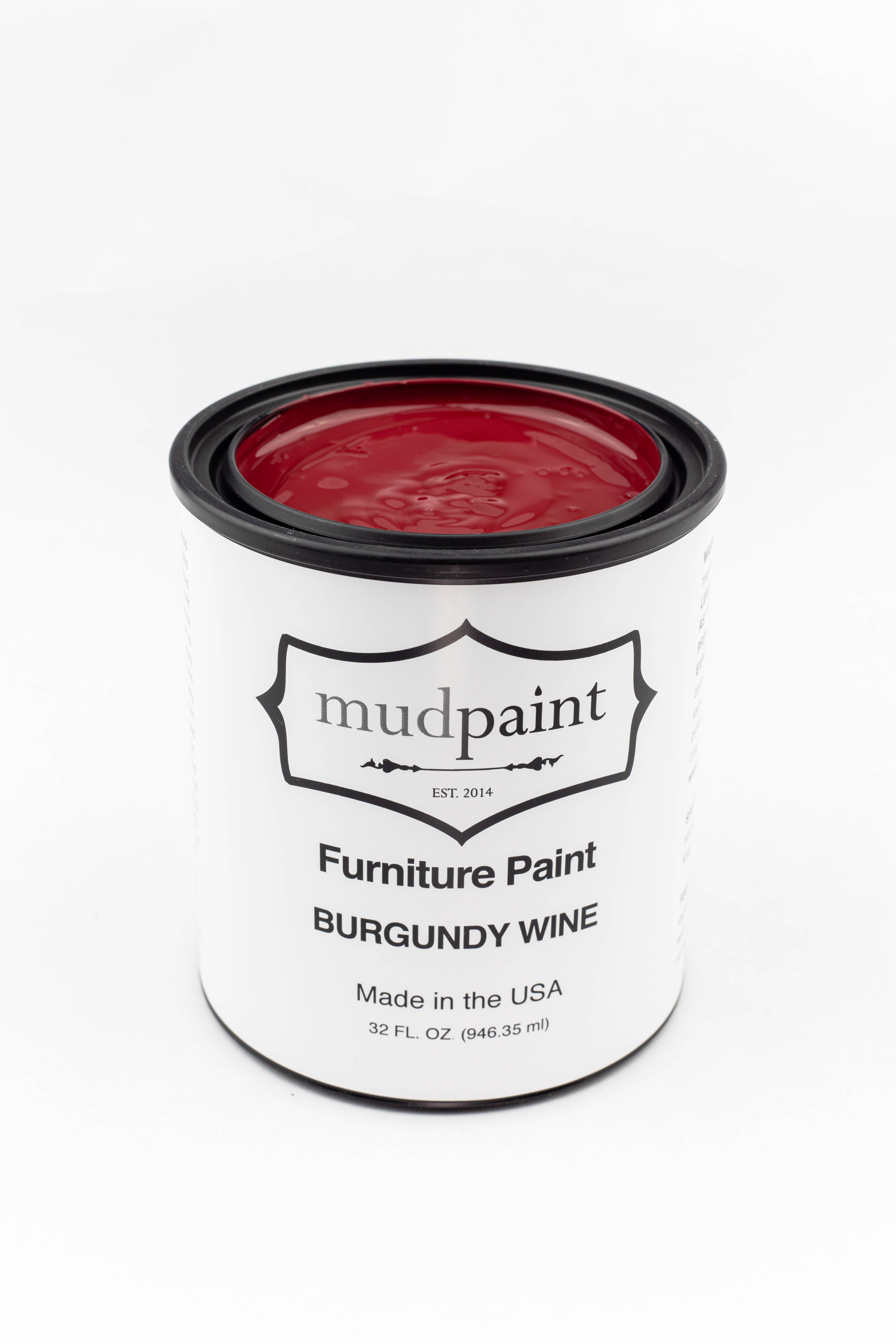 MudPaint - Wholesale Paint Set - Burgundy Wine- MudPaint Clay Furniture Paint0