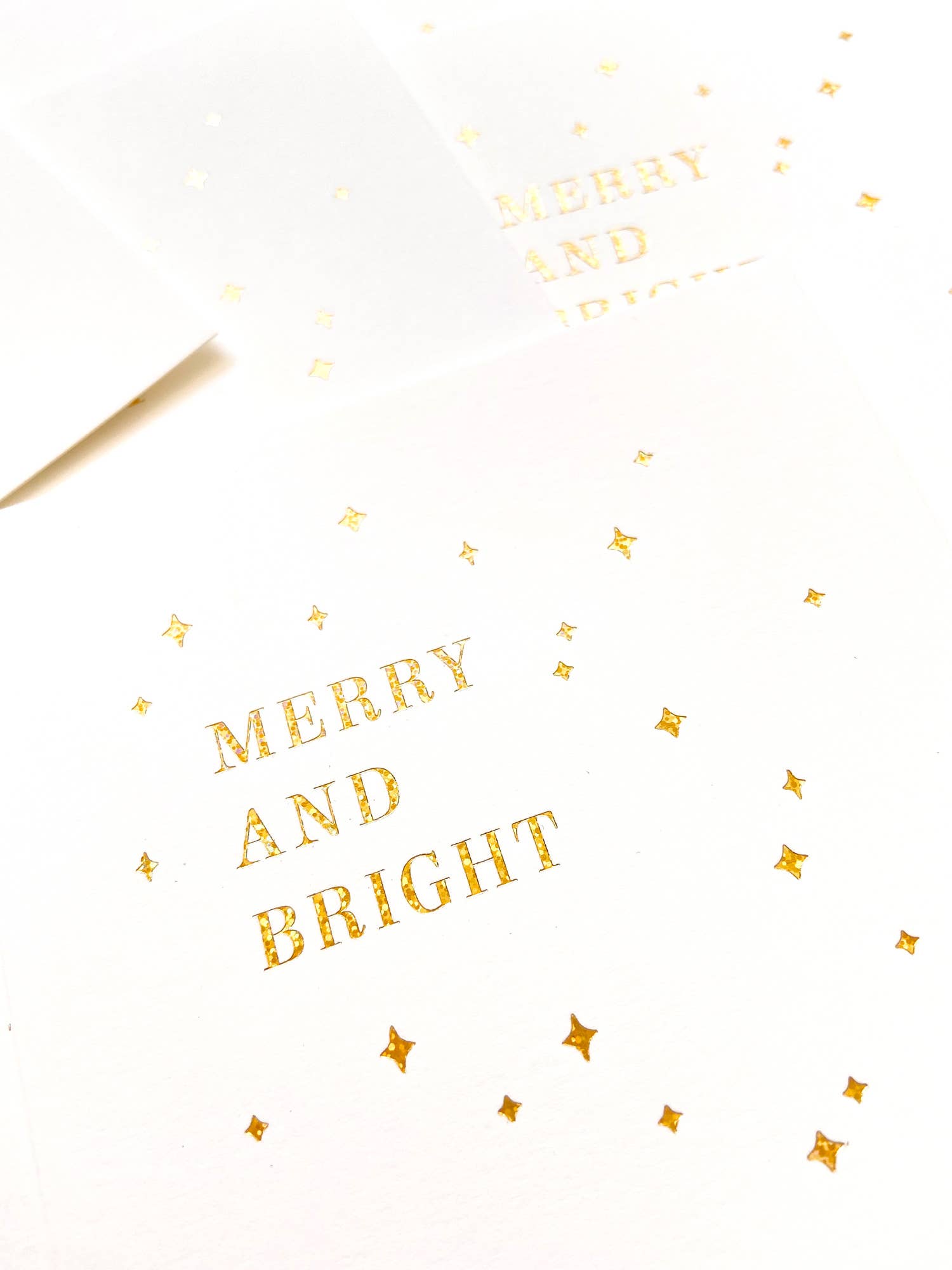 Missive - Wholesale Christmas Card - Merry and Bright Foil Holiday Card1
