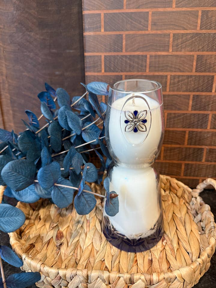 Recycled Clase Azul Blanco Candle for wholesale by Scottsdale Candle Co
