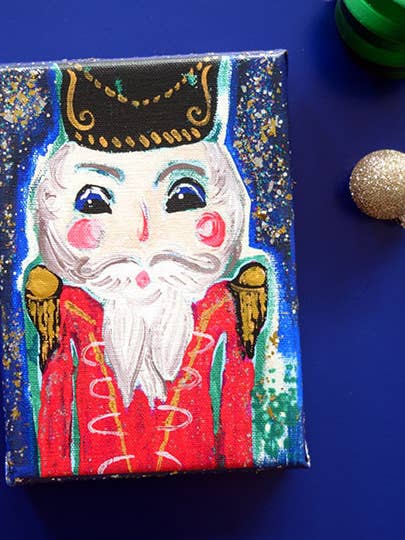 Meet Me After Midnight Nutcracker Canvas Wall Art for wholesale by JM Design Studio