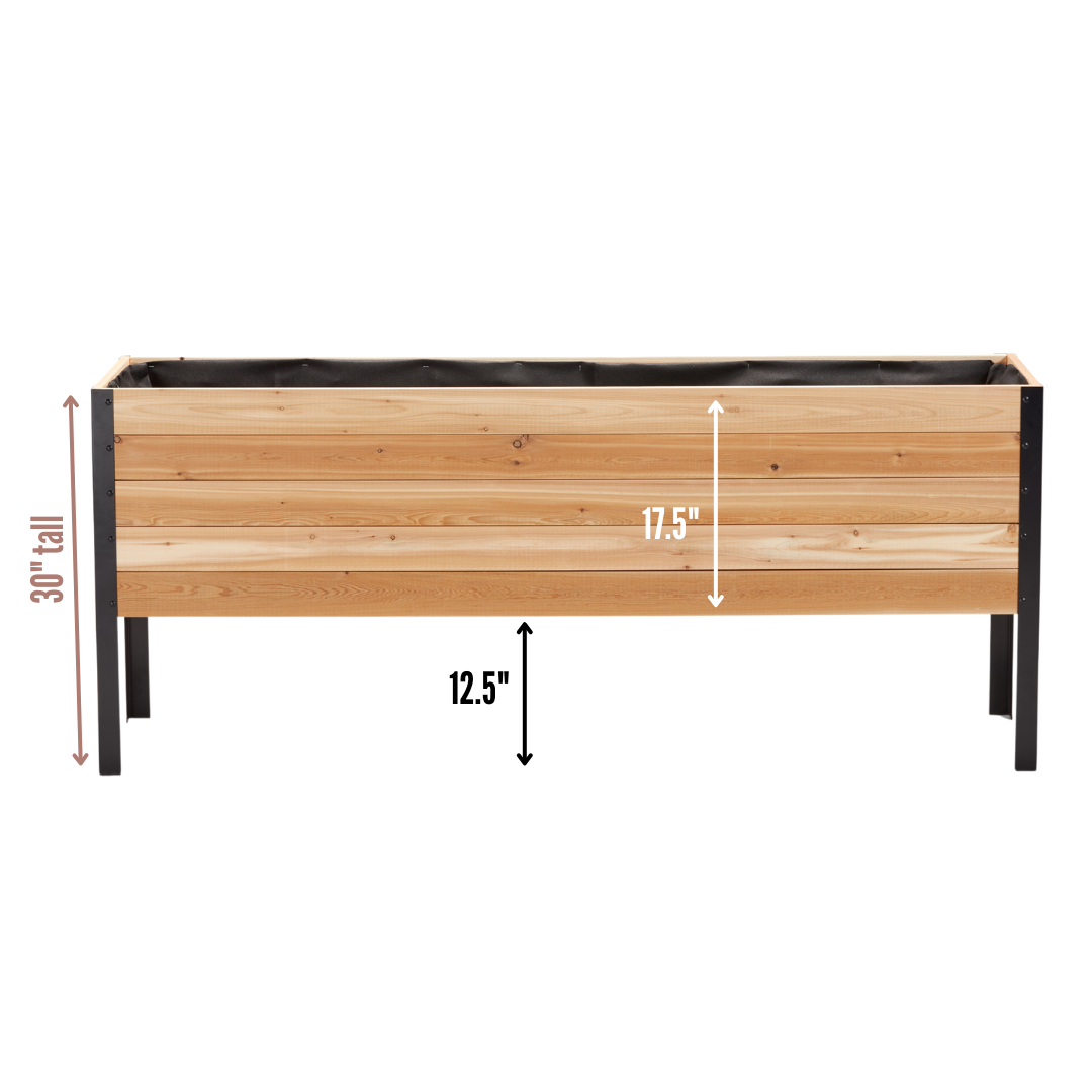 Cedar Planters - Wholesale Planter Box - 18" x 72" Raised Garden Bed2