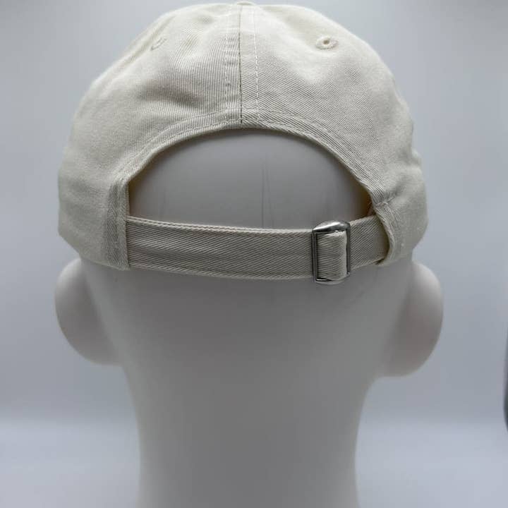 arrel - responsible apparel - Wholesale Baseball Cap - Unisex - ciao ragazzi Dad Cap - beige & lavender3