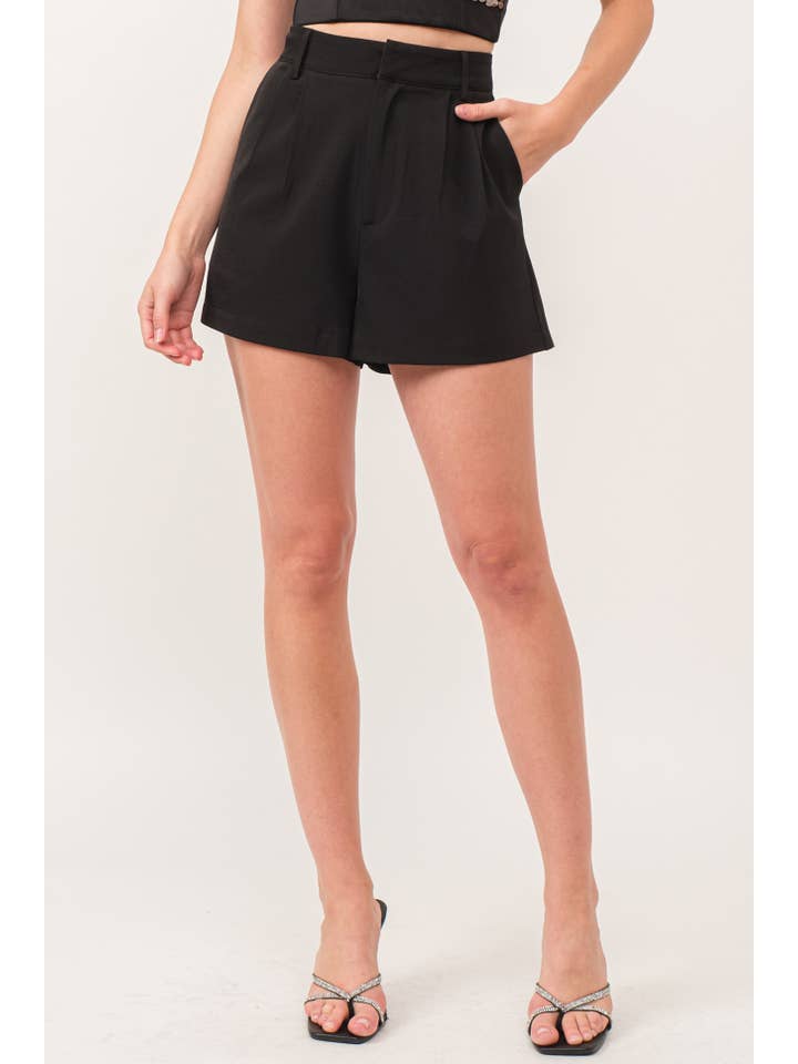 KIWI - Wholesale Shorts - Women's - IP2774 High Waisted Dressy Shorts