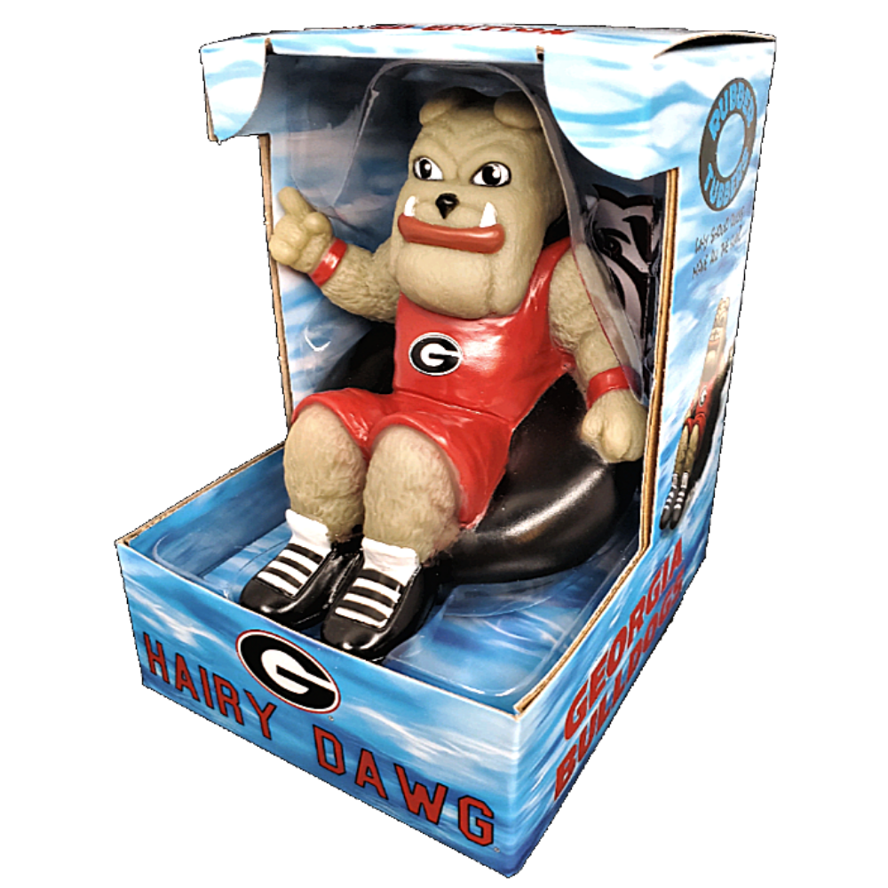 Rubber Tubbers - Wholesale Bath Toy - Baby - University of Georgia - Bulldogs - Hairy Dawg - Premium Bath1
