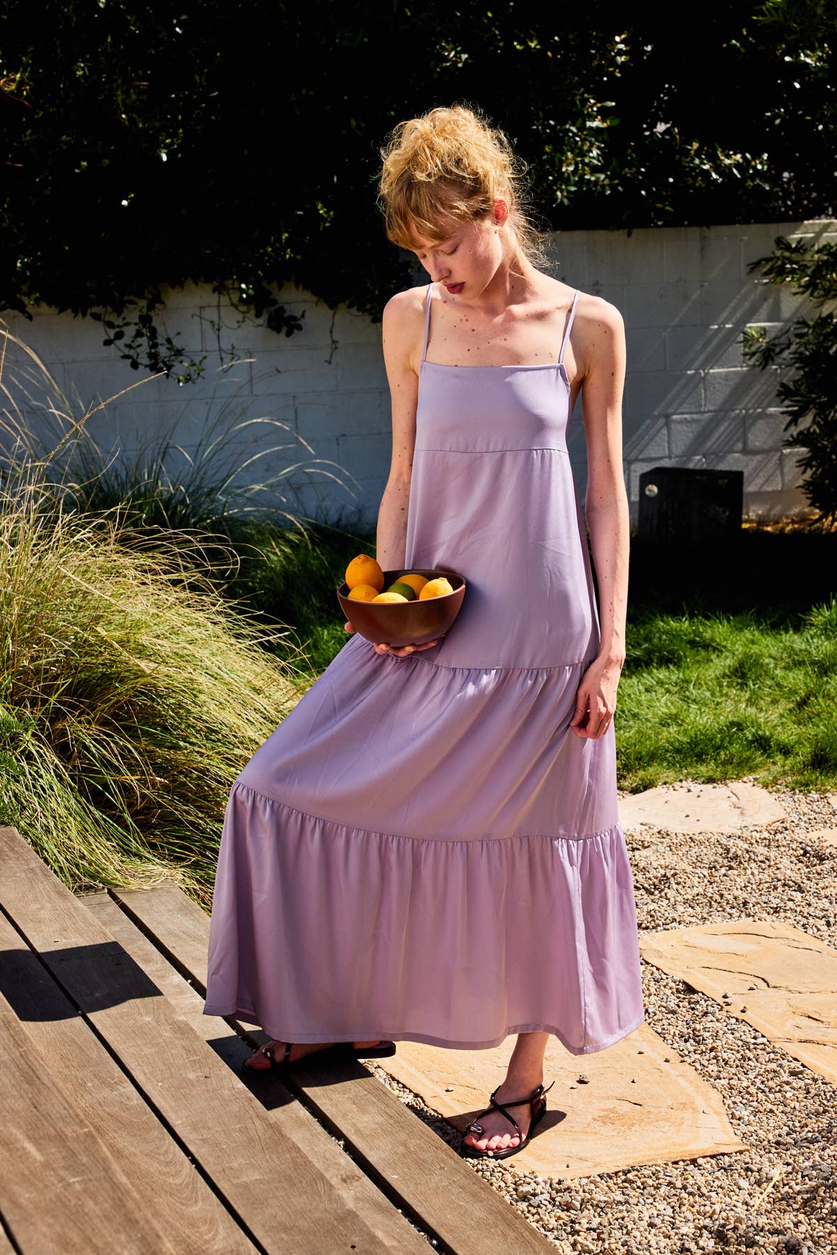 Lara Daisy - Wholesale Dress - Women's - Leopard Square Neck Ruffled Hem Cami Midi Dress7