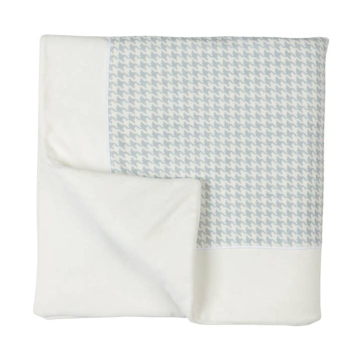 LEHANE | Elfenben & Blå Houndstooth Velourfilt för pojkar (85cm) för wholesale av Bebe Sweeny
