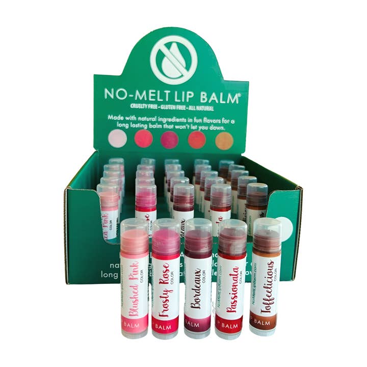 NO-MELT LIP BALM - Wholesale Lip Balm - NO-MELT LIP TINT tinted lip balms with display2