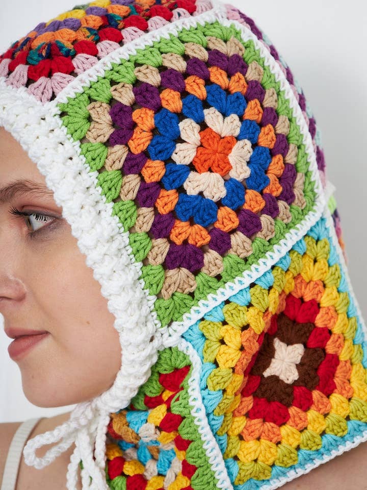 Pasamontañas de Punto Cuadrado de la Abuela para Invierno para venta al por mayor de chandakashop