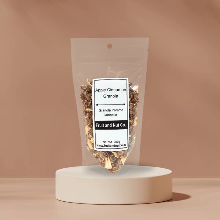 Apple Cinnamon Granola (Pouch - 200g) for wholesale by Fruit and Nut Co.