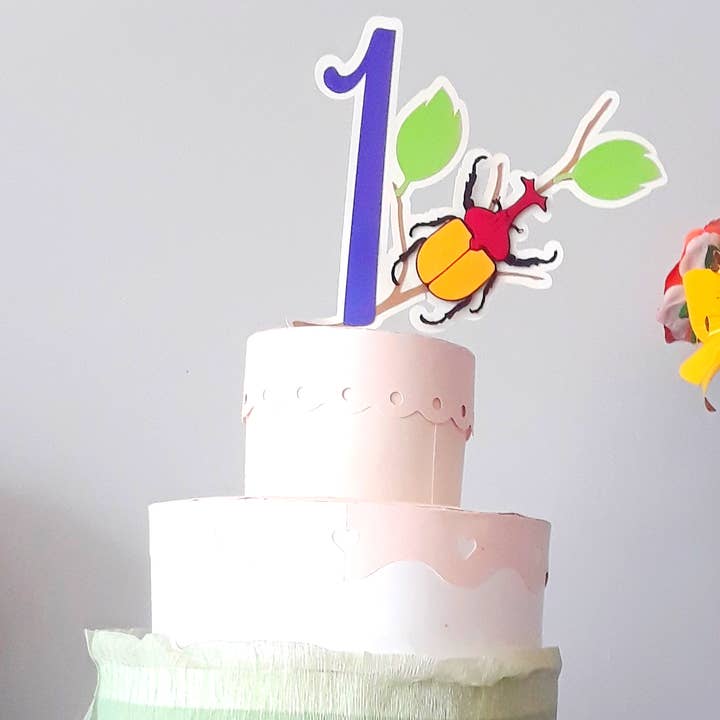 Dream Events in Paper - Wholesale Cake/Cupcake Topper - Bug Themed Cake Topper