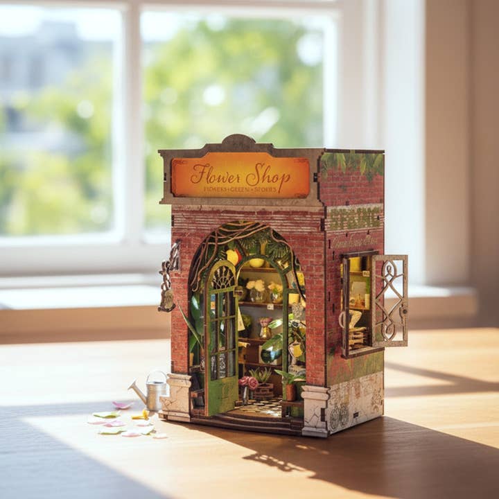 Hands Craft - Wholesale Puzzle - Kids - DIY Book Nook Kit: Flower Shop2