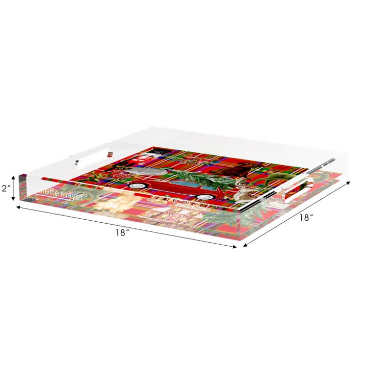 Nicolette Mayer Collection - Wholesale Decorative Tray - Ultimate Christmas Acrylic Square Decorative Tray42