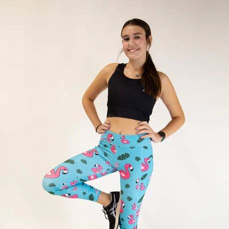 Leggings de Flamencos Azules para Mujer XS S M L XL para venta al por mayor de Runners Essentials by Without Limits