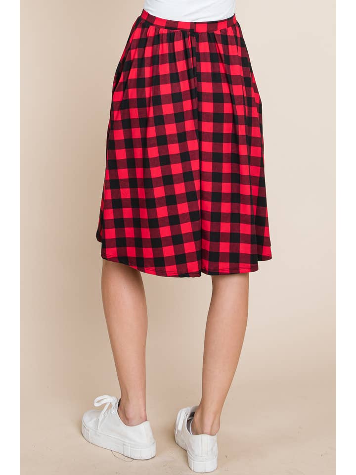 BOMBOM - Vendita all'ingrosso Gonna - Donna - GONNA MIDI A SCACCHI SA1031-CK