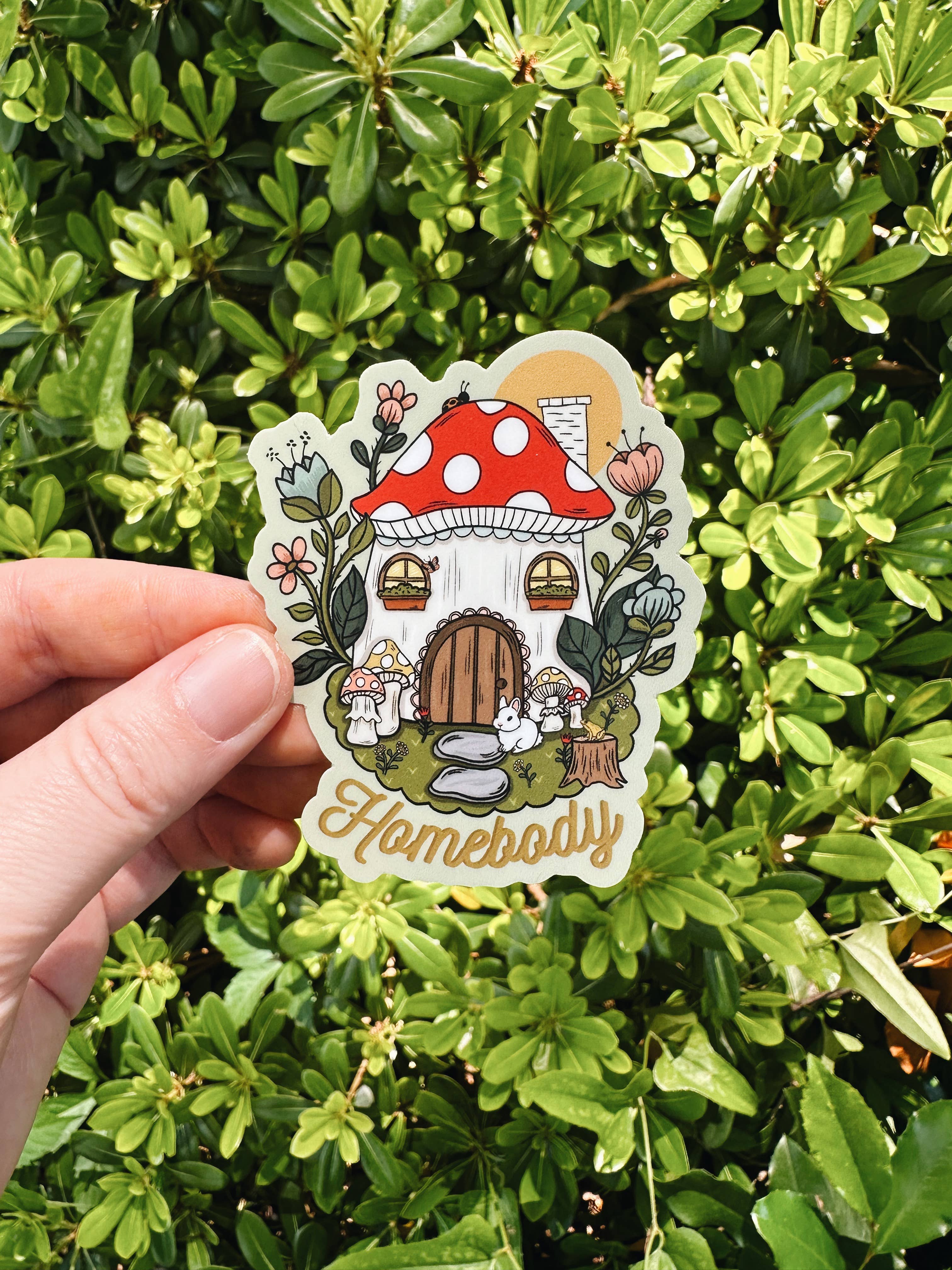 Remember November, Inc - Wholesale Sticker - Mushroom Sticker, Introvert, Social Anxiety