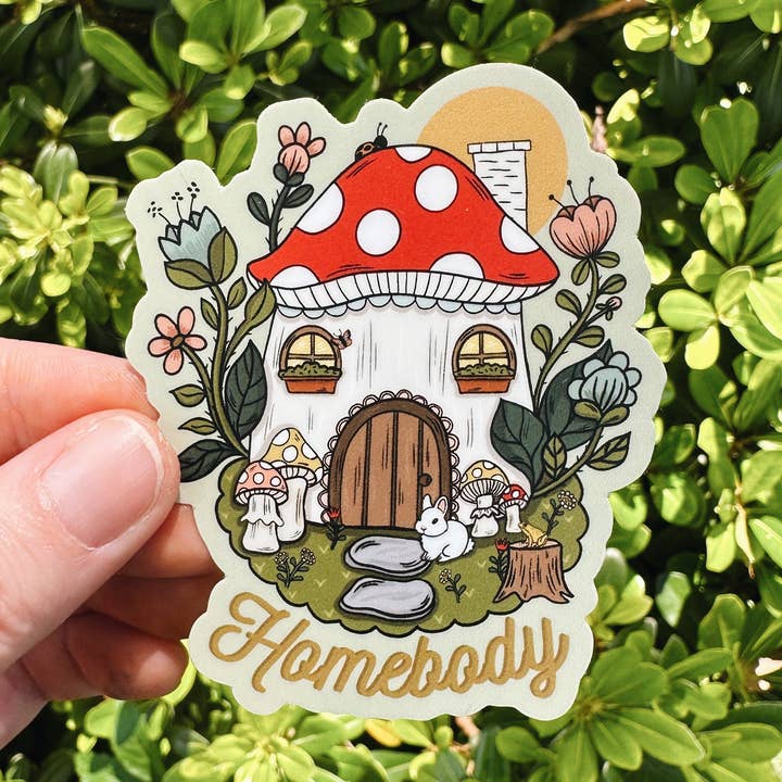 Remember November, Inc - Wholesale Sticker - Mushroom Sticker, Introvert, Social Anxiety0