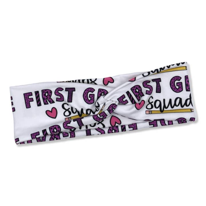 Fascia per Capelli Annodata Squadra di Prima Elementare per la vendita all'ingrosso da parte di The Happy Headband Co