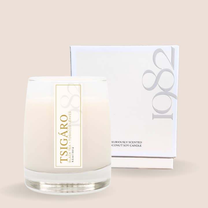 Tsigaro (8.5 oz Single Wick) Candle for wholesale by 1982 Candle Co.