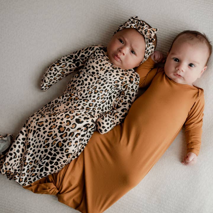 Three Little Tots - Wholesale Babygown - Baby - Leopard Knotted Gown22