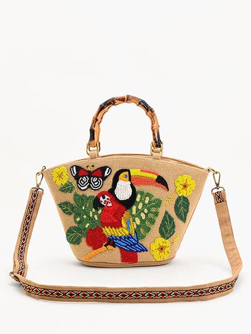 Toucan Macau Garden Mini Tote for wholesale by America & Beyond