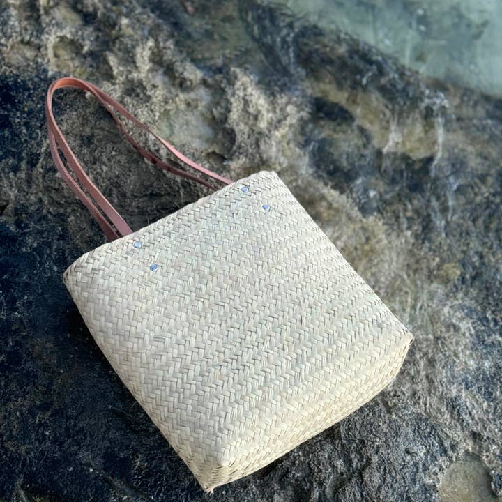 Sidste chance! - Tote - Lille - Håndvævet håndflade - Læderrem for engroshandel hos LUZ Collection