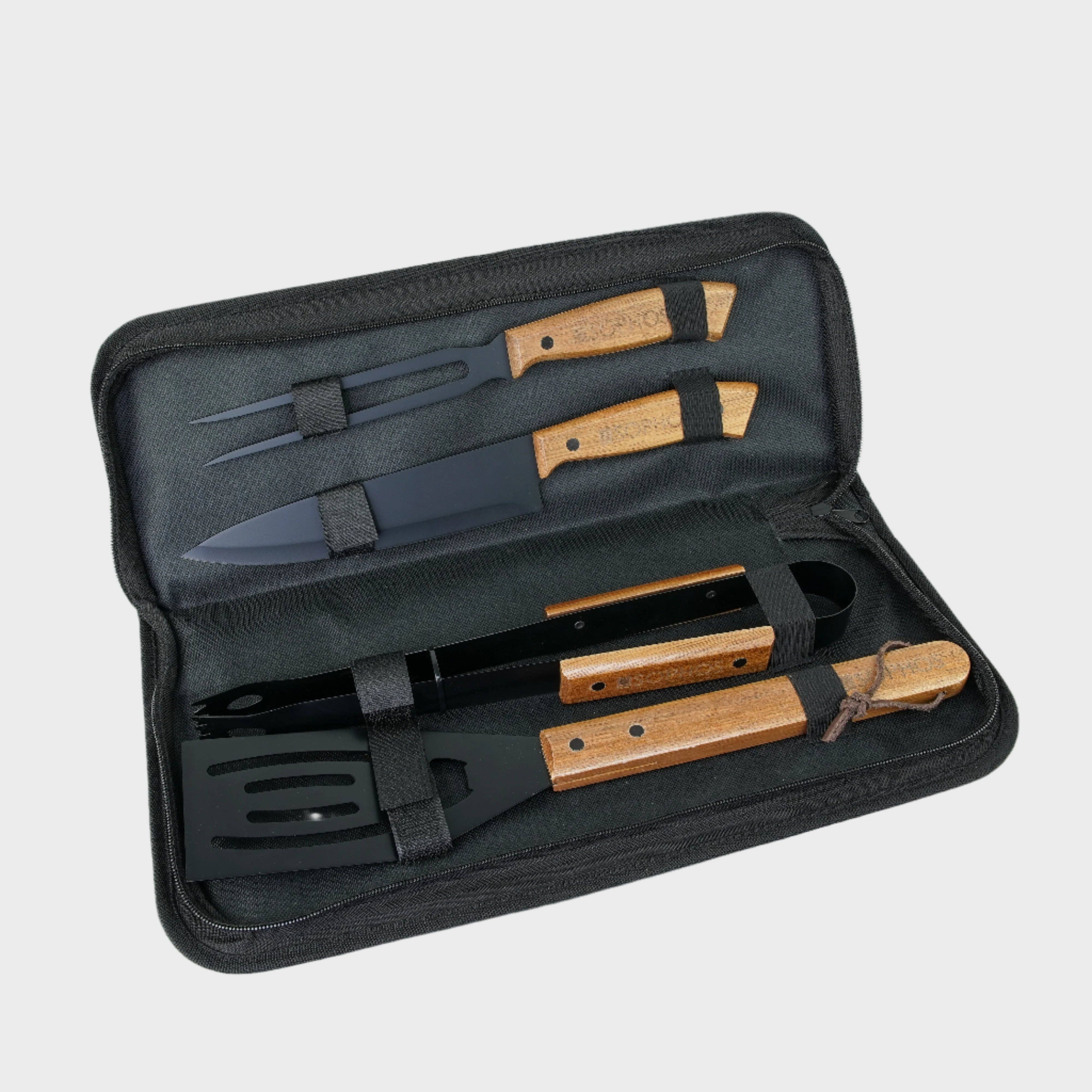 Sophos – wholesale Outdoor grill tools – 4 Piece BBQ Set1