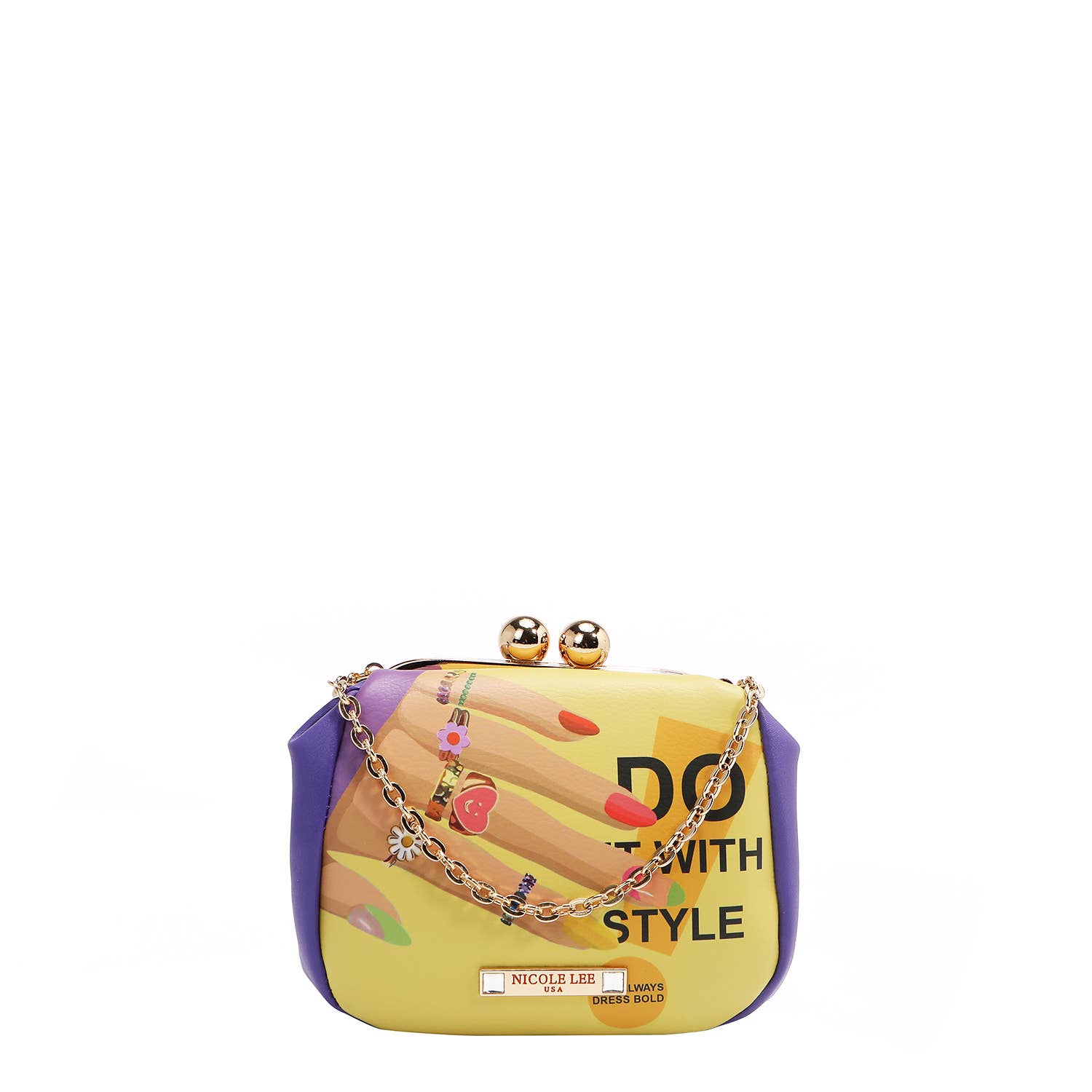 Nicole Lee USA - Wholesale Crossbody Bag - Women's - KISS LOCK CROSSBODY MINI BAG2