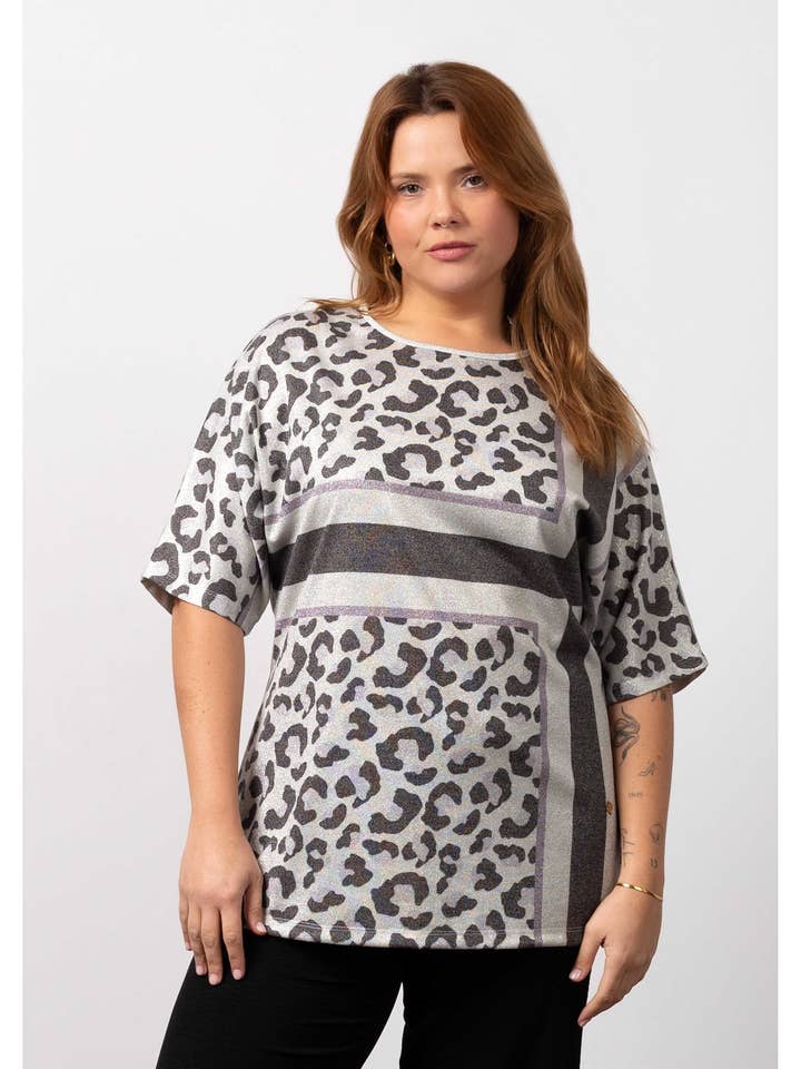 251044 - Lurex Shine Knit Tunic Spring Summer Collection Plus Sizes for wholesale by Teresa Cardoso Oliveira