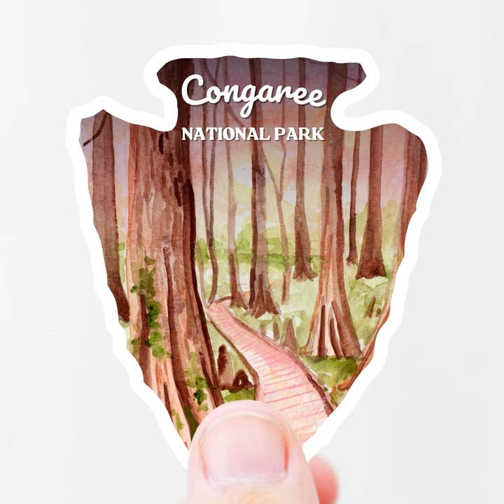 Congaree National Park Sticker, South Carolina Decal for wholesale by Studio Katie