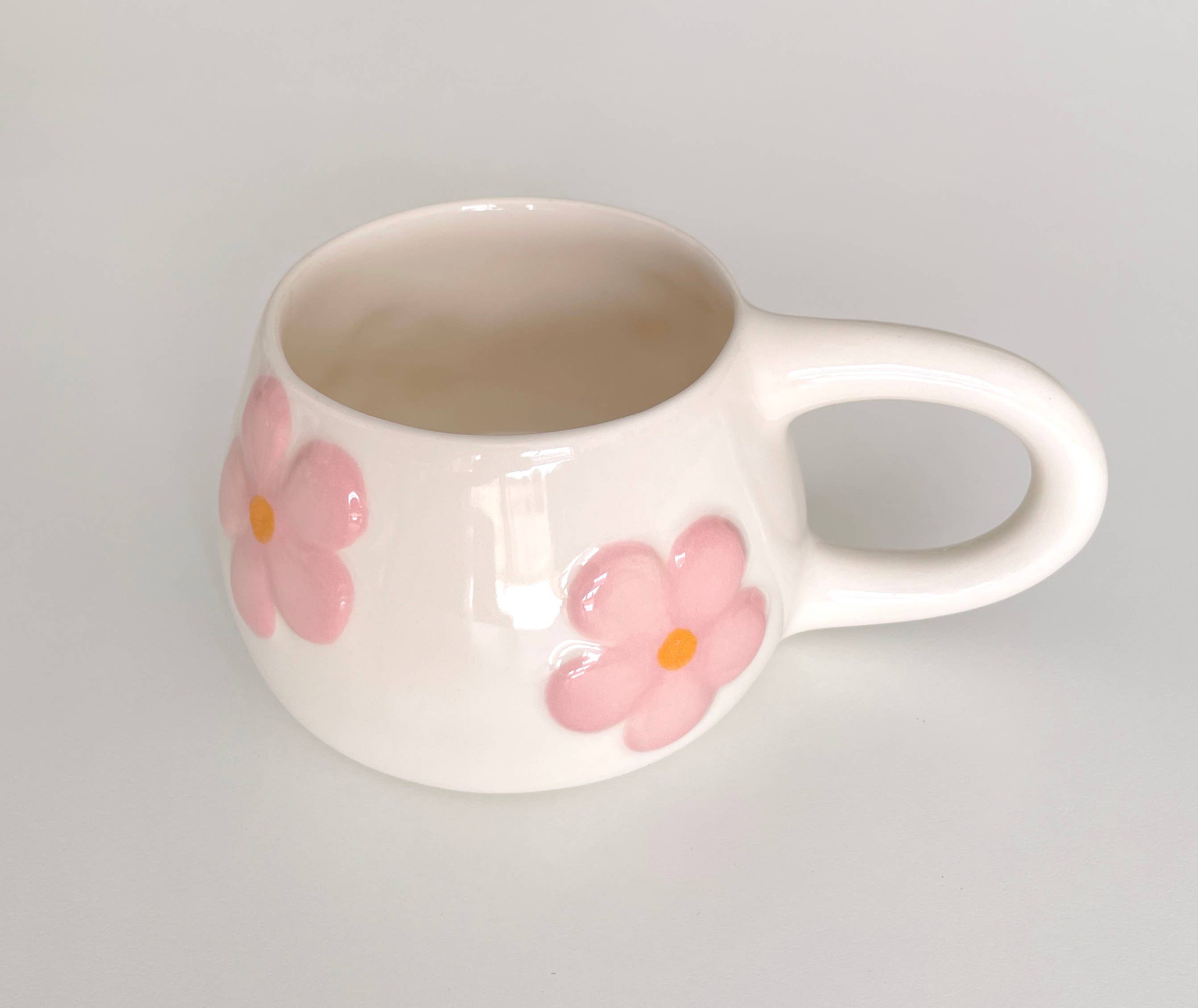 Pipa and Happy – Caneca por atacado – Caneca Blomma de Cerâmica Artesanal com Flores (300 ml)6