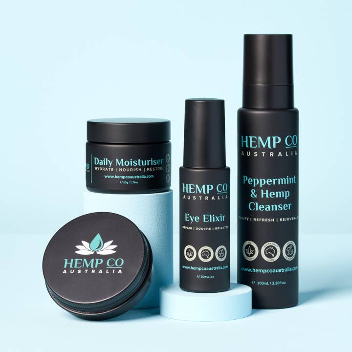 Hemp Co Australia - Wholesale Facial Care Set/Kit - Detox, purify, restore & hydrate - Hemp Skincare Pack15
