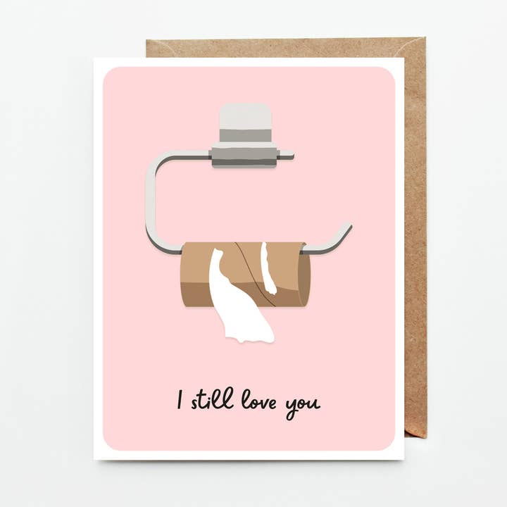 Rollo de papel higiénico Love Card - Valentine - I Still Love You para venta al por mayor de Oh Happy Kay Designs