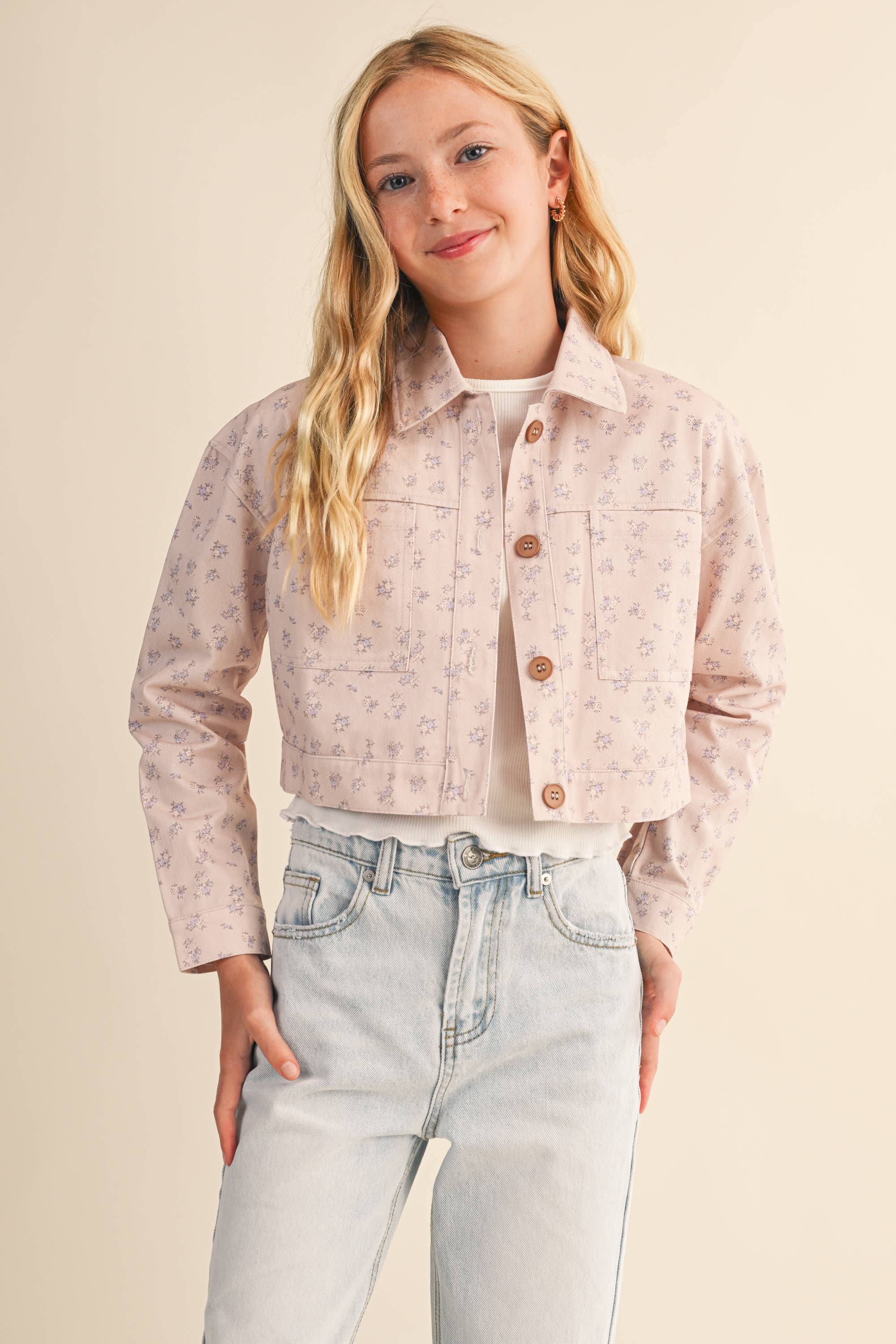 heart and arrow - Wholesale Jacket - Kids - TWEEN KIDS GIRLS CROPPED JACKET (7-14)1