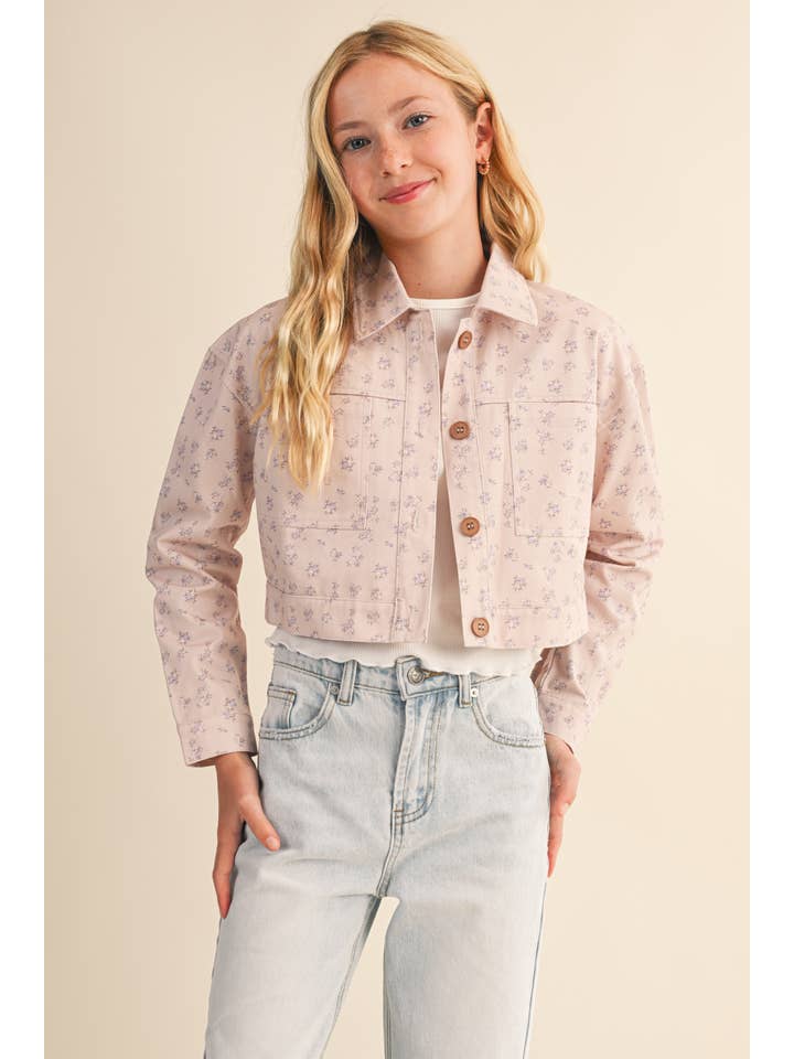 heart and arrow - Wholesale Jacket - Kids - TWEEN KIDS GIRLS CROPPED JACKET (7-14)1