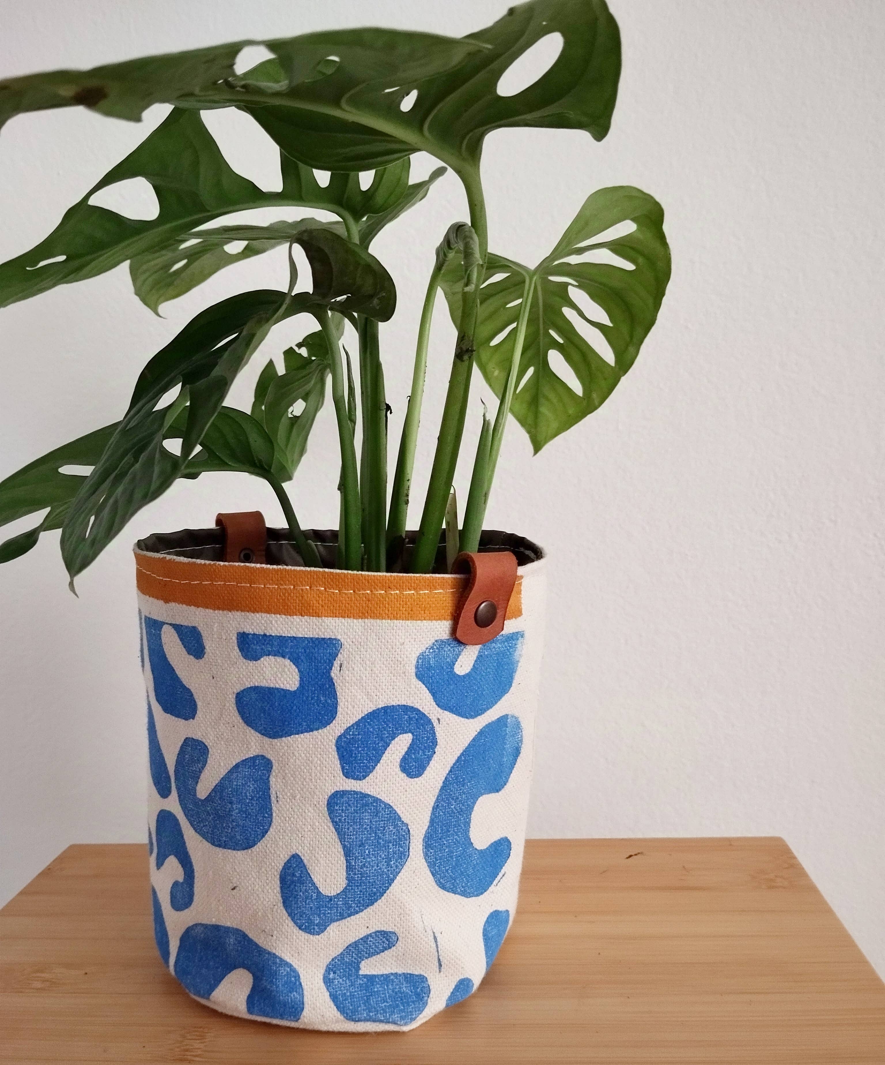 The Ink Job - Wholesale Plant Pot - Funky Blue Fabric Planter9