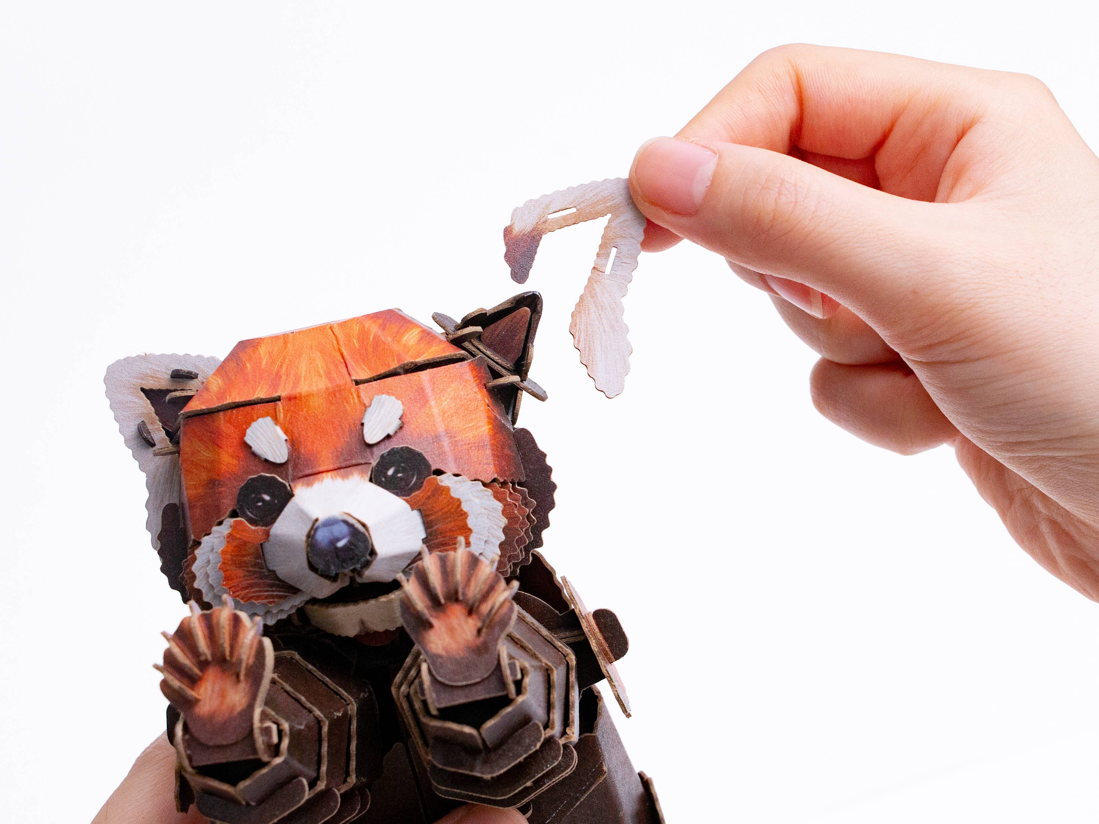 Makebug - Wholesale Puzzle - Kids - Red Panda 3D Kraft Paper Puzzle1