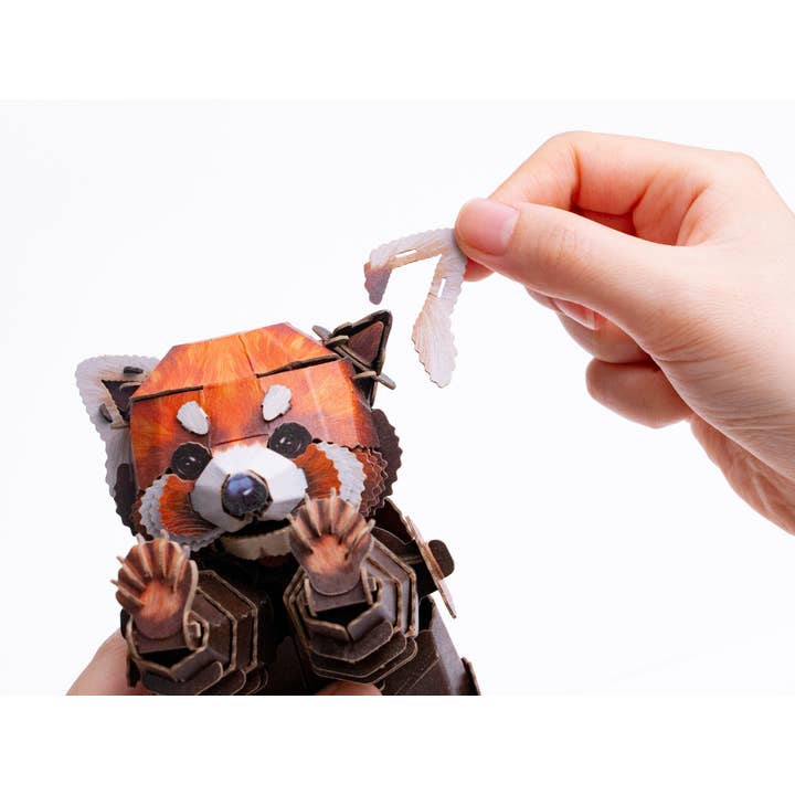 Makebug - Wholesale Puzzle - Kids - Red Panda 3D Kraft Paper Puzzle1